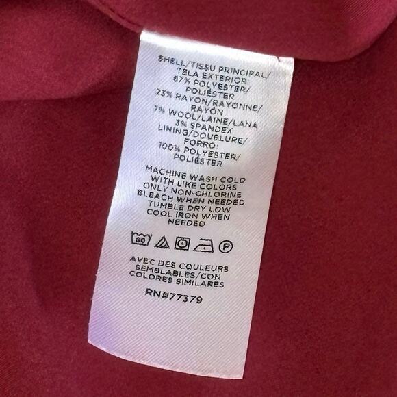 Ann Taylor Classic Sleeveless Sheath Dress Women's 6 | Rust | Wool Blend | EUC - Picture 6 of 9